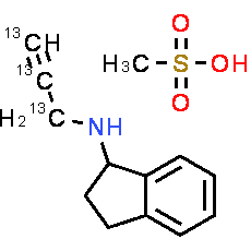 Rasagiline 13C3 mesylate racemic