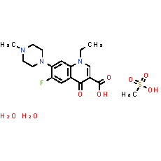 Pefloxacin (mesylate dihydrate)